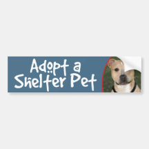 Adoptera ett skyddhusdjur - Pitbull bildekaldekal