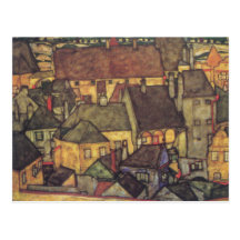 Adressändring - Schiele gula Stad, 1914 Vykort