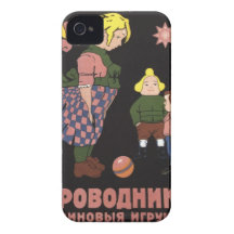 Advertizing för vintage Provodnik för Rubber leksa Case-Mate iPhone 4 Fodraler