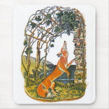 Aesop's fables, the fox and the grapes mousepads