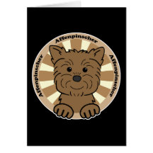 Affenpinscher Hälsnings Kort
