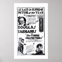 Affisch 1921 för annons för Douglas Fairbanks vint