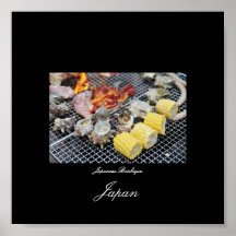 Affisch av den japanska grillfesten