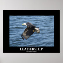 Affisch för barnslig örn för LEDARSKAP Motivationa