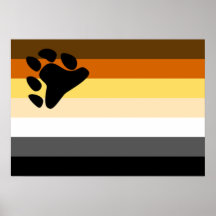 Affisch för björnprideflagga