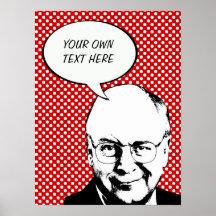 AFFISCH FÖR DICK CHENEY POPKONST