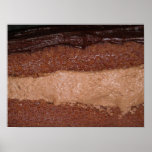 Affisch för foto för chokladlagrartårta