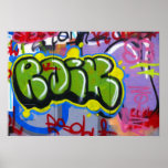 Affisch för grafitti III