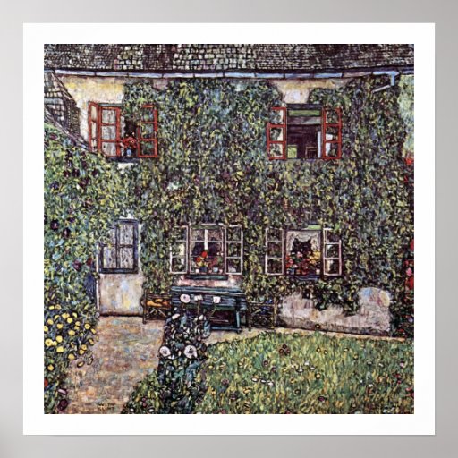 Affisch för hus för Gustav Klimt ~-sten