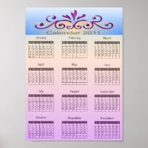 Affisch för kalender 2011