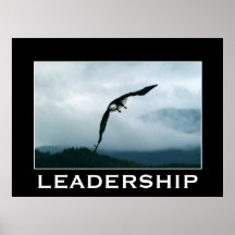 Affisch för örn för LEDARSKAP~-flyg Motivational