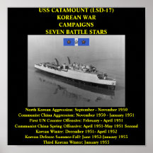 AFFISCH FÖR USS-CATAMOUNT (LSD-17)