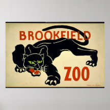 Affisch för vintageBrookfield Zoo