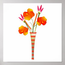 Affisch-Tropisk blomma