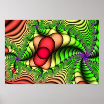 Affisch/tryck:  Oktober Fractal