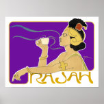 Affisch/tryck: VintageRajah kaffe