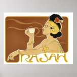 Affisch/tryck: VintageRajah kaffe
