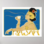 Affisch/tryck: VintageRajah kaffe