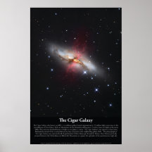Affischen för cigarrgalax (M82)