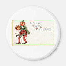 Affischer för klassiker för kort för vintageHallow Magneter
