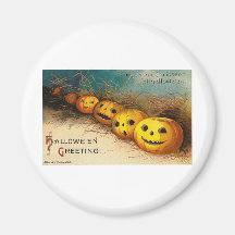 Affischer för klassiker för kort för vintageHallow Magnet För Kylskåp