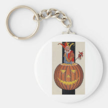 Affischer för klassiker för kort för vintageHallow Nyckelringar