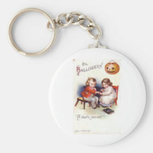Affischer för klassiker för kort för vintageHallow Nyckel Ringar