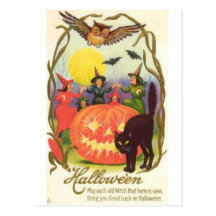 Affischer för klassiker för kort för vintageHallow Vykort