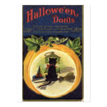 Affischer för klassiker för kort för vintageHallow Vykort