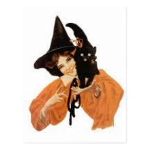 Affischer för klassiker för kort för vintageHallow Vykort