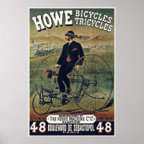 Affischer/tryck: Howe cyklar trehjulingar