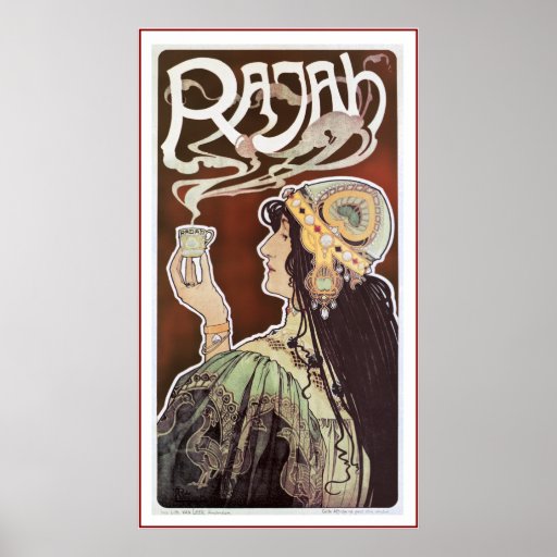 Affischtryck:  Vintage - Rajah kaffe