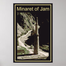 Afghanistan Minaret av driftstopp Affischer