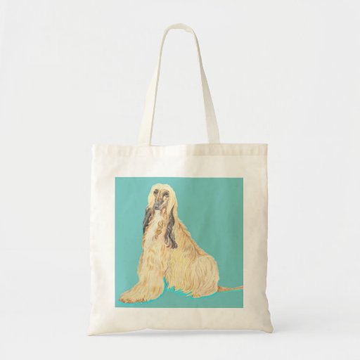 Afghansk hund tote bags