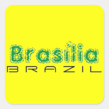 Africankoko beställnings- Brasília, Brasilien Fyrkantigt Klistermärke