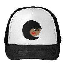 Afrikansk amerikanflickadräkt! baseball hat