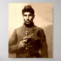 Afrikansk amerikansoldat 1860-1870 affischer