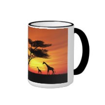 Afrikansk solnedgång mugg