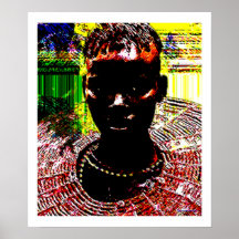 Afrikansk stam- skönhet posters