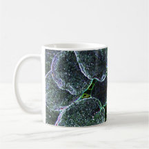 Afrikansk Violet med glödande kanter Kaffe Mugg