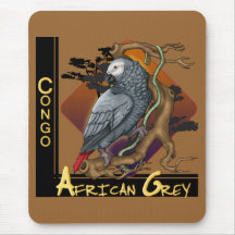 Afrikanska grå färg Mousepad för Kongofloden Mus Matta