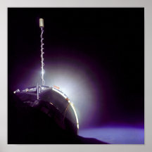 Agena skottlossningstunder som anslutas med Gemini Posters