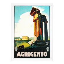 Agrigento vintage resorannonsering personliga tillkännagivande