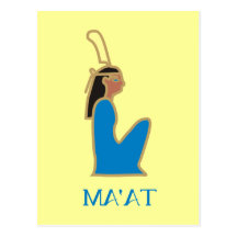 Ägypten Göttin Maat egypt godess Postkarte