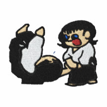 aikidogirls broderad pikétröja