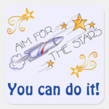 Aim for the Stars Stickers