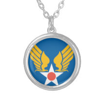 Air Corps Military Emblem Necklace