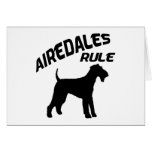 Airedales härskar hälsnings kort