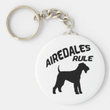 Airedales härskar nyckel ringar