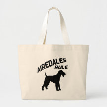 Airedales härskar tote bag